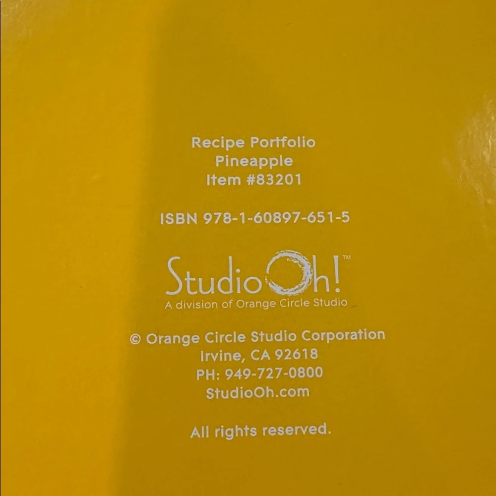 Studio Vibrant Yellow and Orange Folder